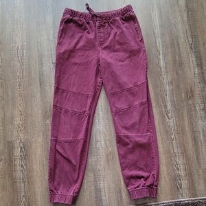 Arizona Jean Co Flex Joggers Comfort stretch Draw String Burgundy XL 18/20